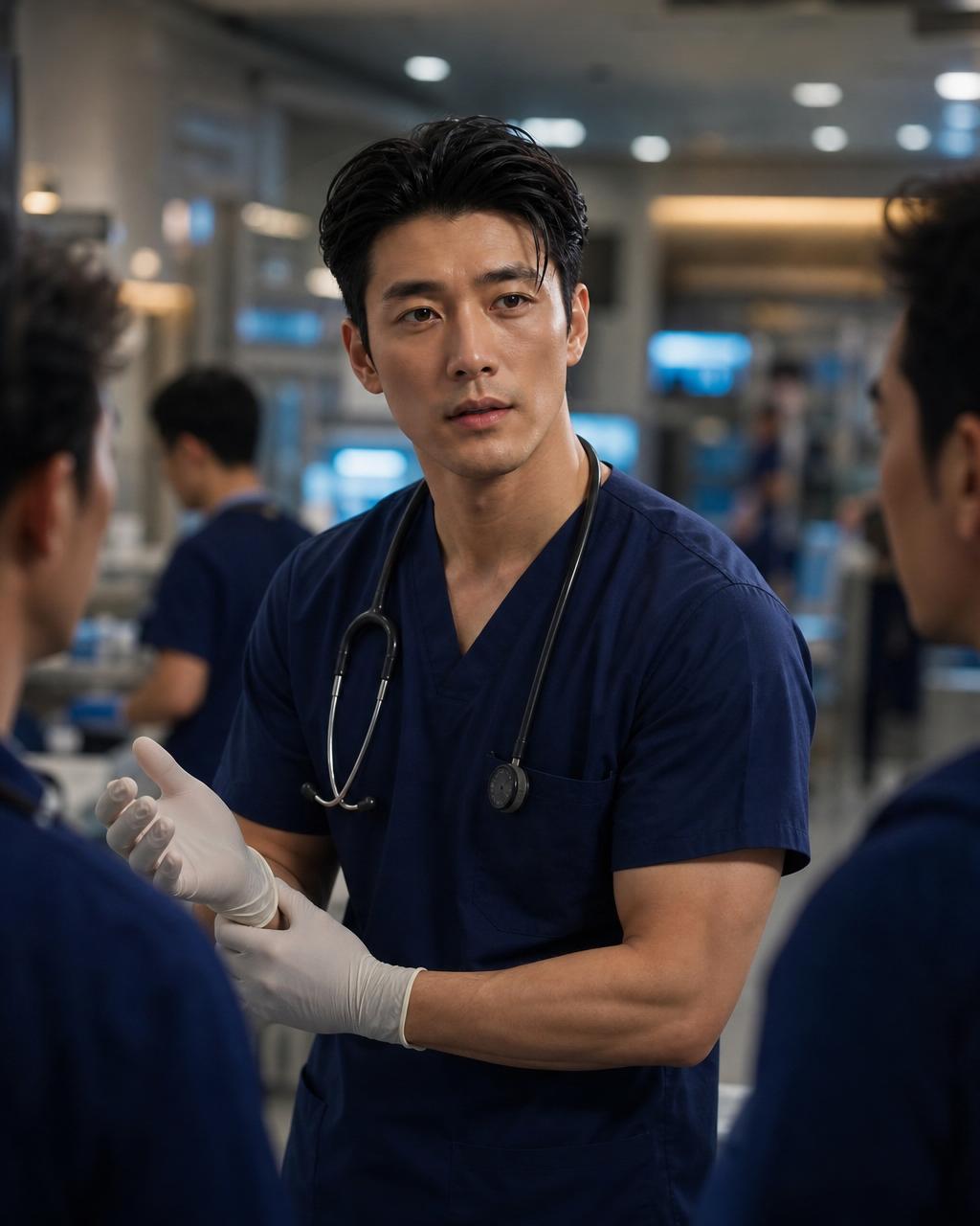 Competence scene with Eli Park, emergency medicine attending physician.