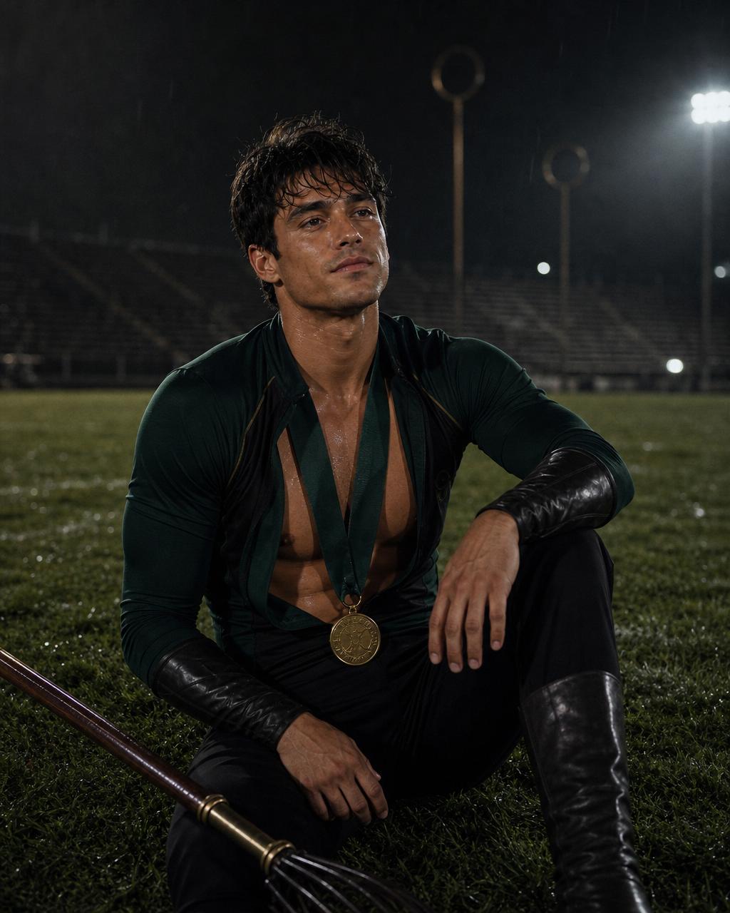 Competence scene with Lorenzo Berkshire, celebrity magical-sport athlete.