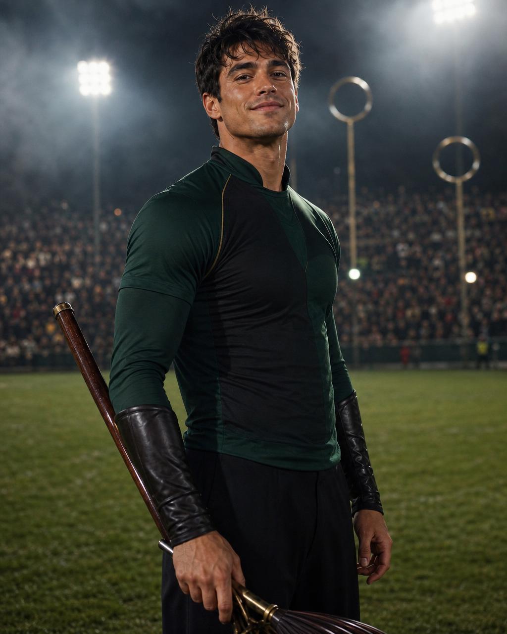 Identity portrait of Lorenzo Berkshire, celebrity magical-sport athlete.